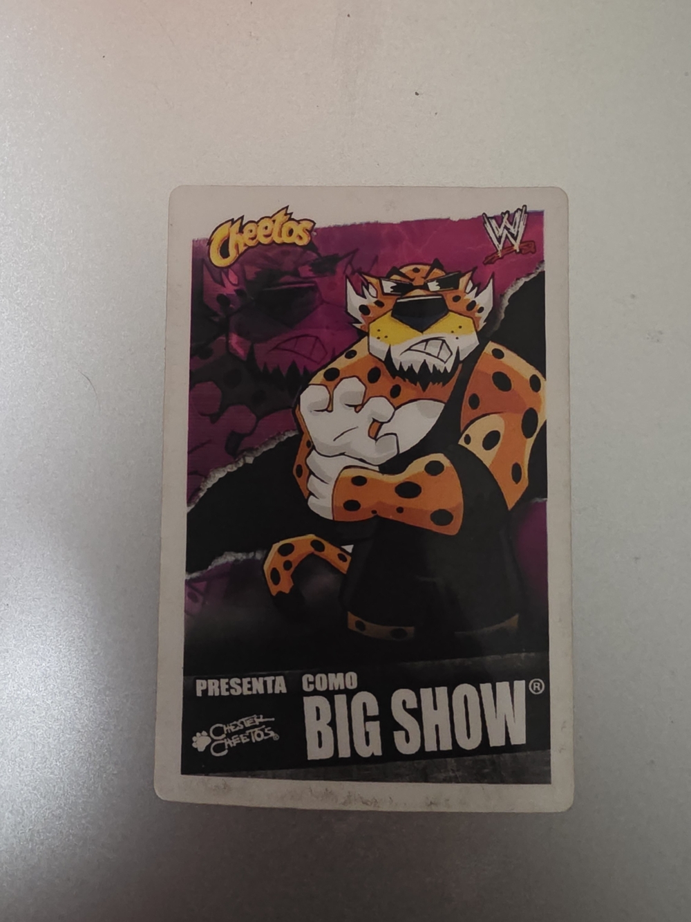 x WWE Big Show Collectible Game Card — Purple & Orange